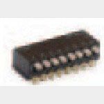 3-Pos SPST Slide DIP Switch, 0.1A 24VDC, Gold/Nickel, Gull Wing, SMD