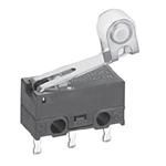 Switch Snap Action N.O./N.C. SPDT Hinge Roller Lever 0.1A 30VDC 0.39N Screw Mount Solder