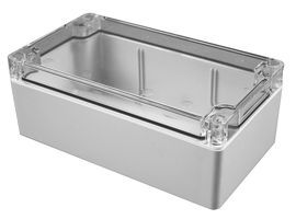 Enclosures, Boxes, & Cases Watertight/Polycarb. 4.7x3.5x2.4ClearLid