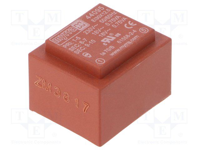 Power Transformer 4000Vrms 1.5VA 10 Terminal PC Pin Thru-Hole