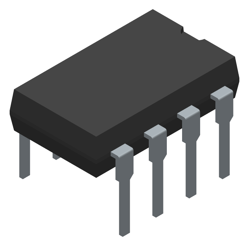 2-Ch Audio Amp, 2W, 39dB Gain, DIP-8, 1.8-15V