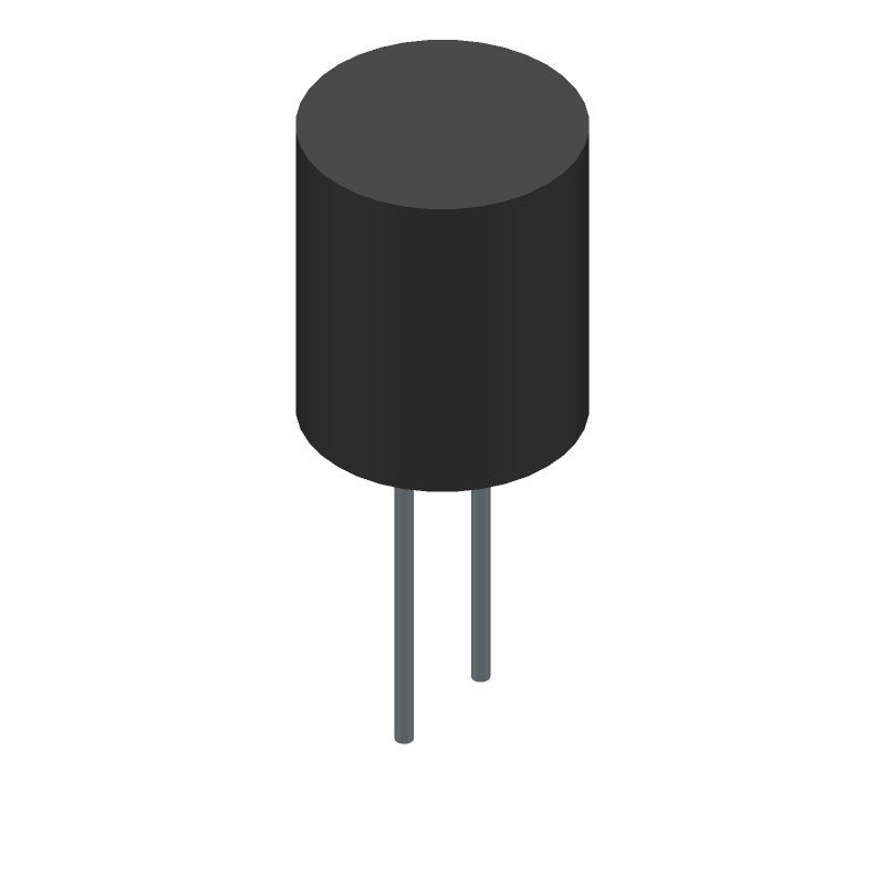 Aluminum Electrolytic Capacitor, Polarized, Aluminum, 16V, 20% +Tol, 20% -Tol, 22uF