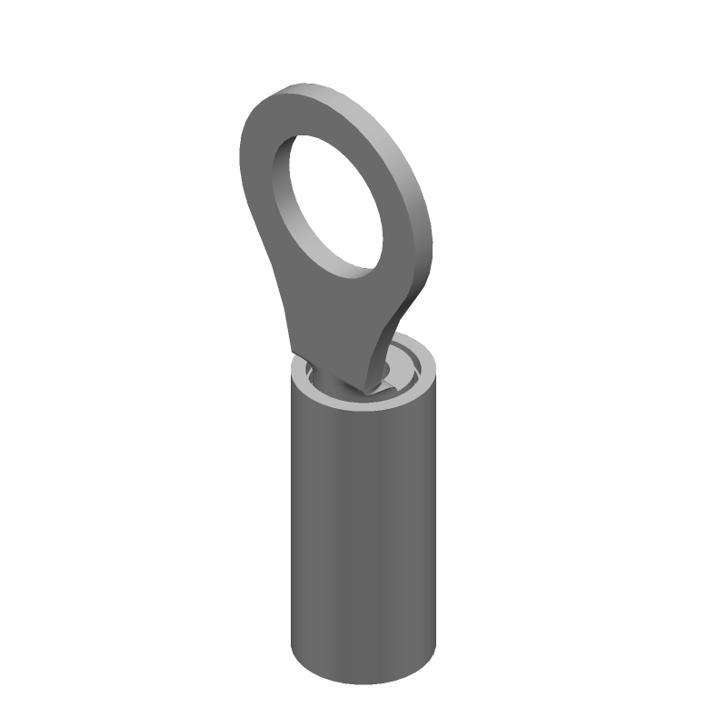 Red Insulated Ring Terminal 16-22AWG Copper Tin Crimp 300V