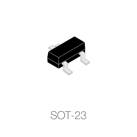 Rectifier Diode, Schottky, 2 Element, 0.12A, 40V V(RRM), Silicon, SOT-23, 3 PIN
