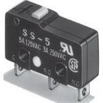 Switch Snap Action N.O./N.C. SPDT Pin Plunger 10.1A 250VAC 14VDC 1.47N Thru-Hole PC Pins