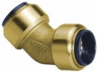 Pegler Yorkshire 15mm Obtuse Elbow Brass Push Fit Fitting