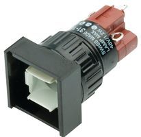 Actuator;  Switch;  P/B;  Raised;  1NC+1NO;  MOM;  Square;  18x18mm;  Illum;  5A;  250VAC;  Solder