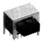 4PDT Slide Switch, Right Angle, Through Hole, 300mA, 125VAC