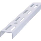 Wall rail, double row, white, 2 m 2 ST, 10001-00028, Element System