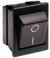 Illuminated Rocker Switch, DPST, 20A, 250VAC, Black