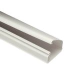 Cable Accessories Single Channel Raceway Polyvinyl Chloride White