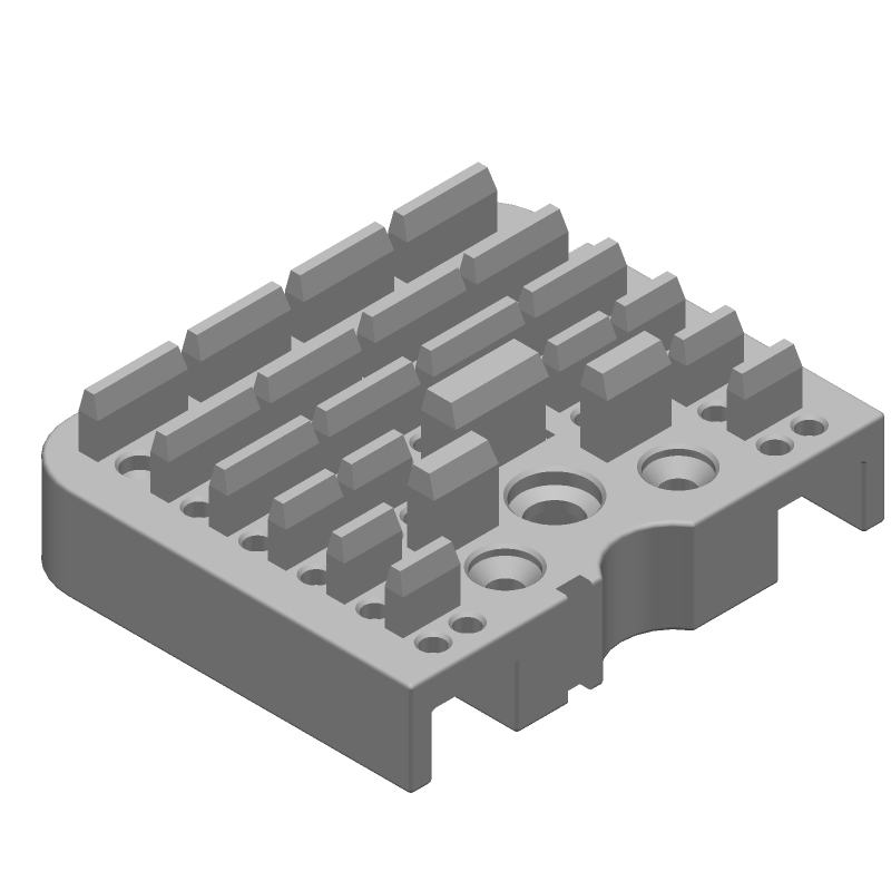 Wedge lock ,RCPT, LEFT A Through D Key 51 Contacts DRB Series