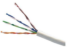 UNSHIELDED MULTIPAIR CABLE 4PR 1000FT 300V GRAY; LAN Category:Cat5e; No. of Pairs:4 Pair; Wire Gauge:24AWG; Conductor Area CSA:-; Reel Length (Imperial):1000ft; Reel Length (Metric):305m; No. of Max Strands x Strand Size:Solid ;RoHS Compliant: Yes