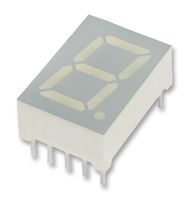 KINGBRIGHT SC52-11LSRWA 7-Segment LED Display, Mechanically Rugged, Red, 2 mA, 1.65 V, 5 mcd, 1, 13.2 mm