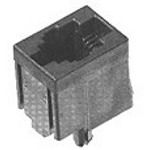 RJ11 Connector, 6 Pos, 2.54mm Pitch, Solder, Vertical, 1 Port