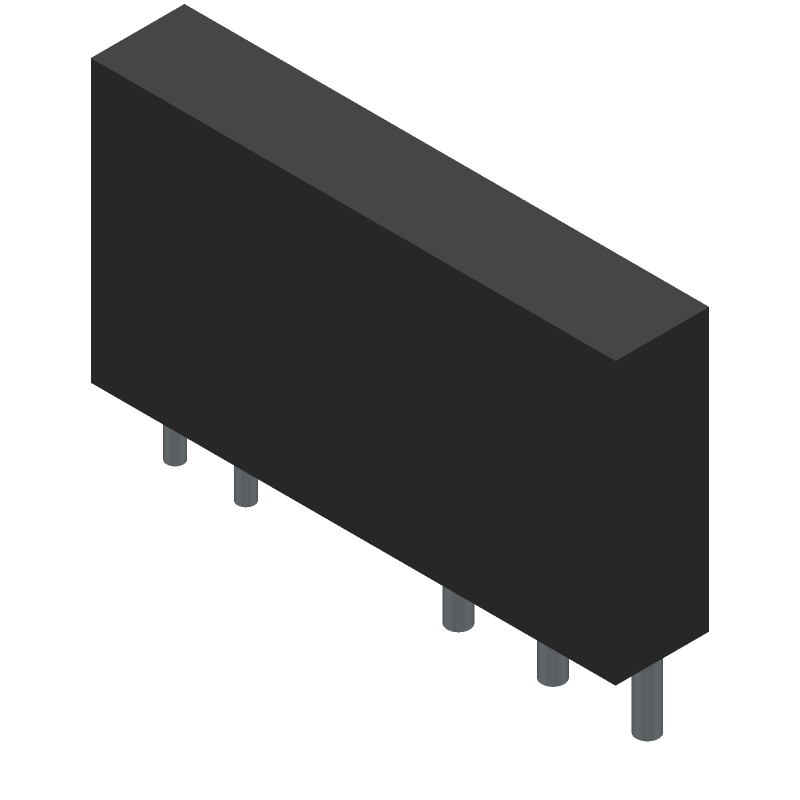 12VDC Power Relay, 6A, SPDT, SIP, THT