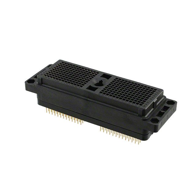 260 Pos Rectangular Rack Panel Connector, Female, 5A, Gold, Solder