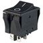 DPST Rocker Switch, 16A 125VAC, Panel Mount, Non-Illuminated