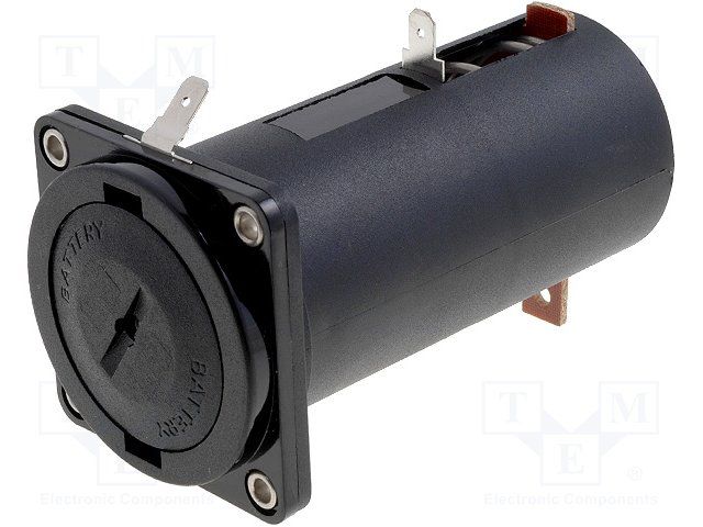 Battery Holder 1 Cells D Size Nylon/Polycarbonate Bulk