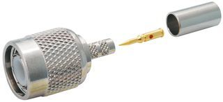 RF TNC Connector, Male, Crimp, 11GHz, 50R, Straight