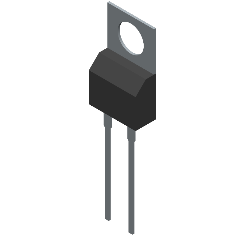Rectifier Diode, Schottky, 1 Phase, 1 Element, 10A, 40V V(RRM), Silicon, TO-220AA, TO-220F, 2 PIN
