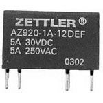AZ921 Series SPST 5 V 208 O Through Hole Sensitive Subminiature Relay - SIP-4