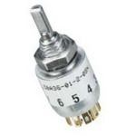 16-Pos Rotary Switch, SP12T, 0.2A, 28VDC, Solder