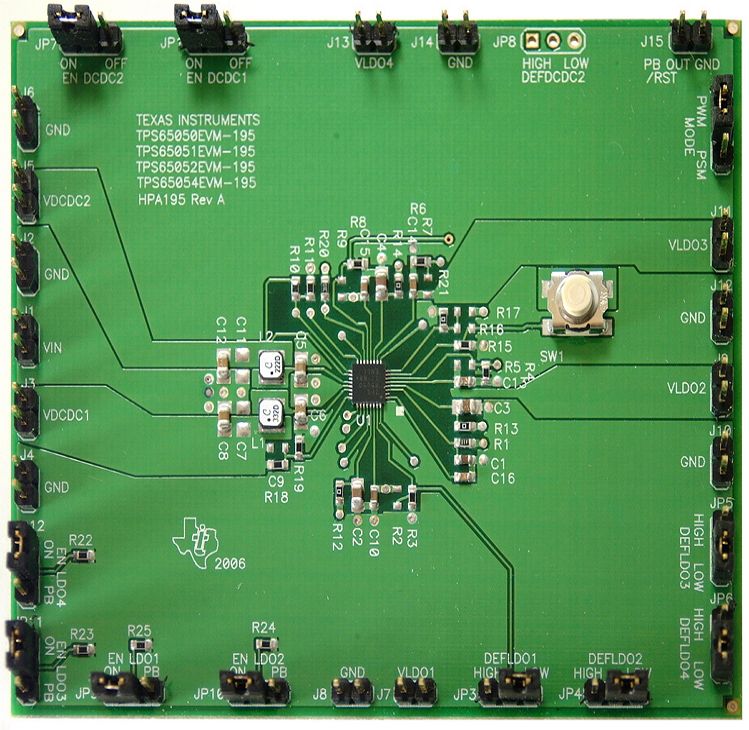TPS65051 PMIC Solutions Evaluation Board