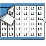 Cable Markers Pre-Marked Adhesive Vinyl White