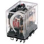 Electromechanical Relay 110/120VAC 1.8KOhm 10A 4PDT (41.5x28x42.4)mm Socket Power Relay