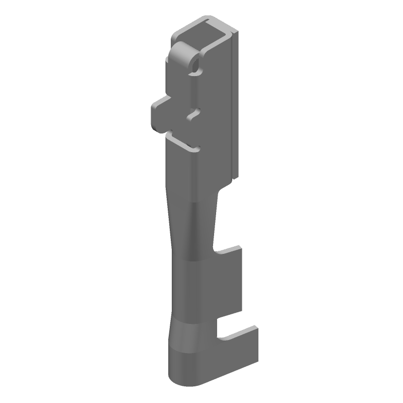 Female Signal Crimp Connector, Copper Alloy/Tin, 18-22AWG