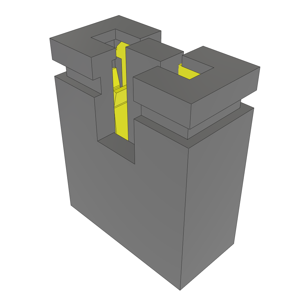 2 Pos 2.54mm Pitch Gold Plated Bronze Shunt Connector