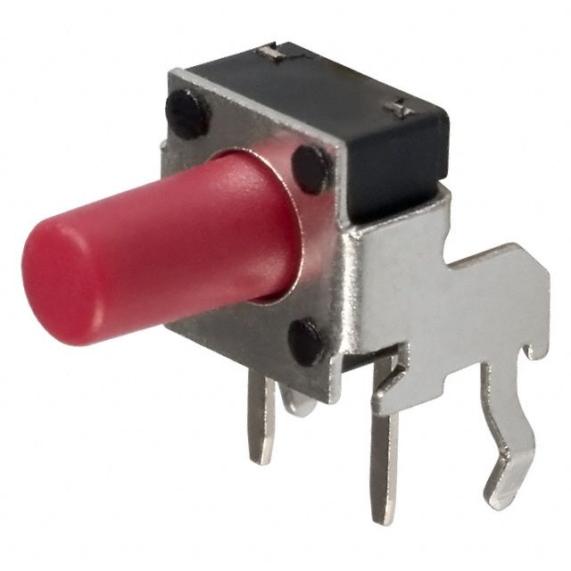 Keypad Switch, Off-Mom, SPST, 50mA, 50VDC, Through Hole, Right Angle