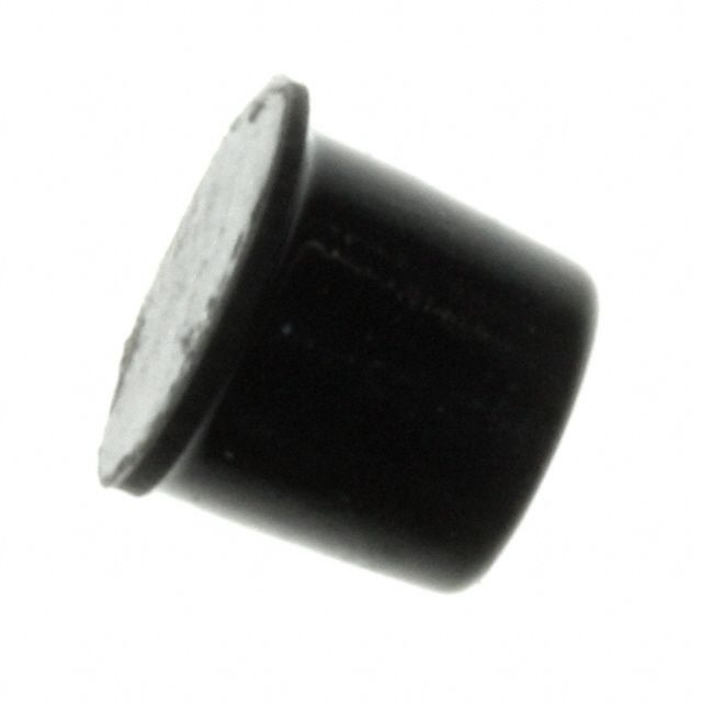Polyurethane Bumper, Black, Adhesive Mount, Cylindrical