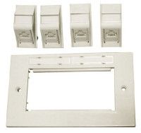 Molex Premise Networks Cat6 RJ45/IDC UTP Angled RJ Socket Module, PowerCat Euromod II Series