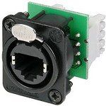 NEUTRIK         NE8FDV-Y110B             RJ45 ETHERNET CONNECTOR, JACK 8 POSITION PANEL