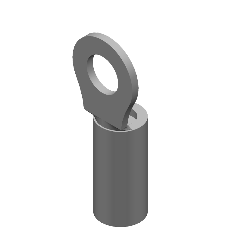 Ring Terminal 10-12AWG Nickel Crimp Female