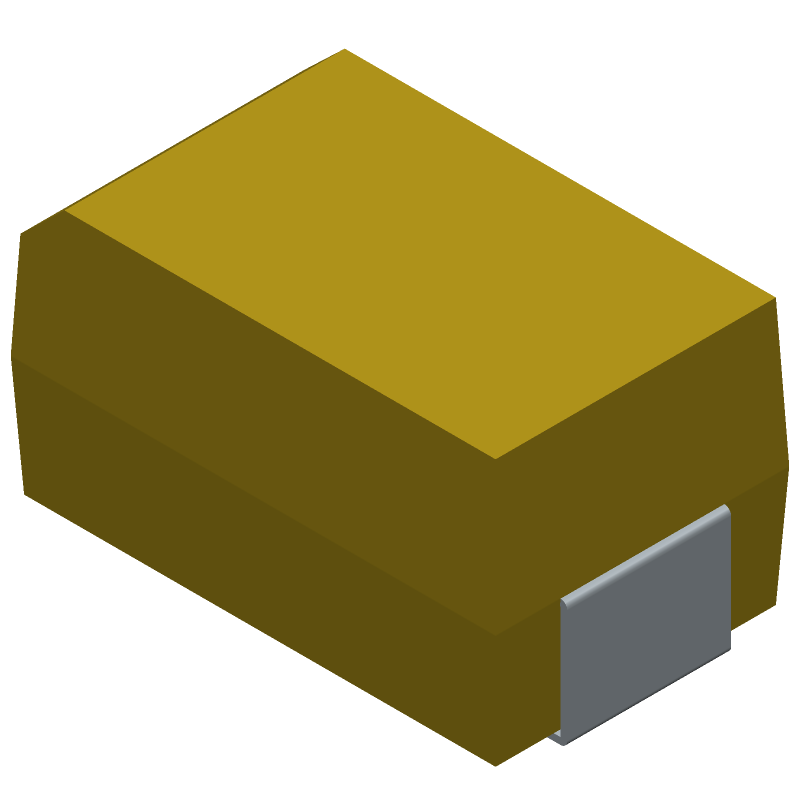 680uF 4V Tantalum Polymer Cap, 10mR ESR, 105°C, SMD 7343