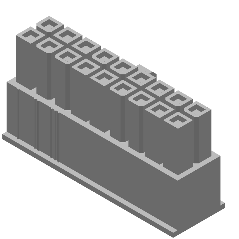 18 Pos 4.2mm Crimp Wire Housing, Female Socket, 600V