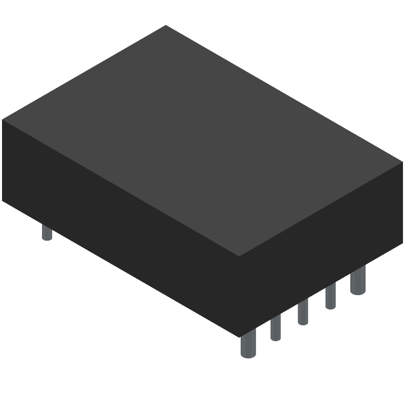 50W DC-DC Converter, 18-75V In, 5V Out, 8-Pin, Board Mount