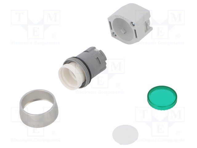 Modular Switch Body, Green, Panel Mount, Maintained -40C +55C