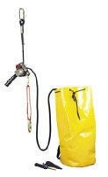 Fall Arrest Kit Containing Bag, Descender, Karabiner, Knife, Rope, Webbing