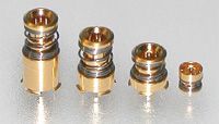 RF Coax Connector, Straight, 6GHz, 50R, Solder ST, SMD, Gold