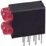 4-LED Array, Red, 635nm, 2V, 20mA, 60° Viewing Angle