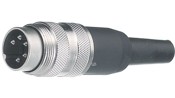 12 Pin Circular Connector, Male, Straight, Solder, 3A, 60V, IP40