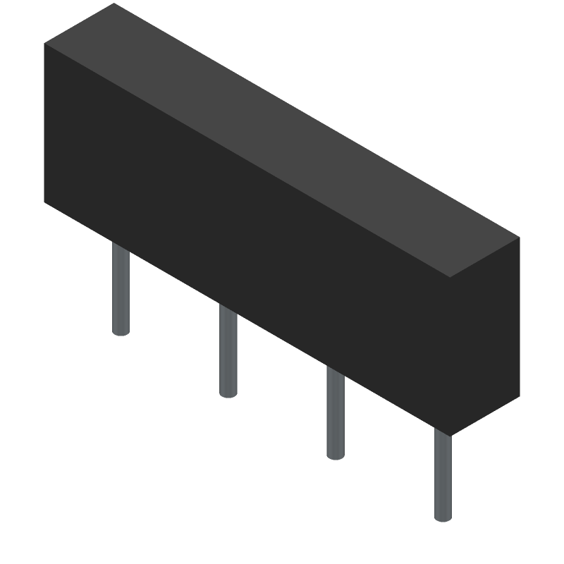 Solid State Relay 12V DC-IN 0.2A 60V AC/DC-OUT 4-Pin SIP Tube