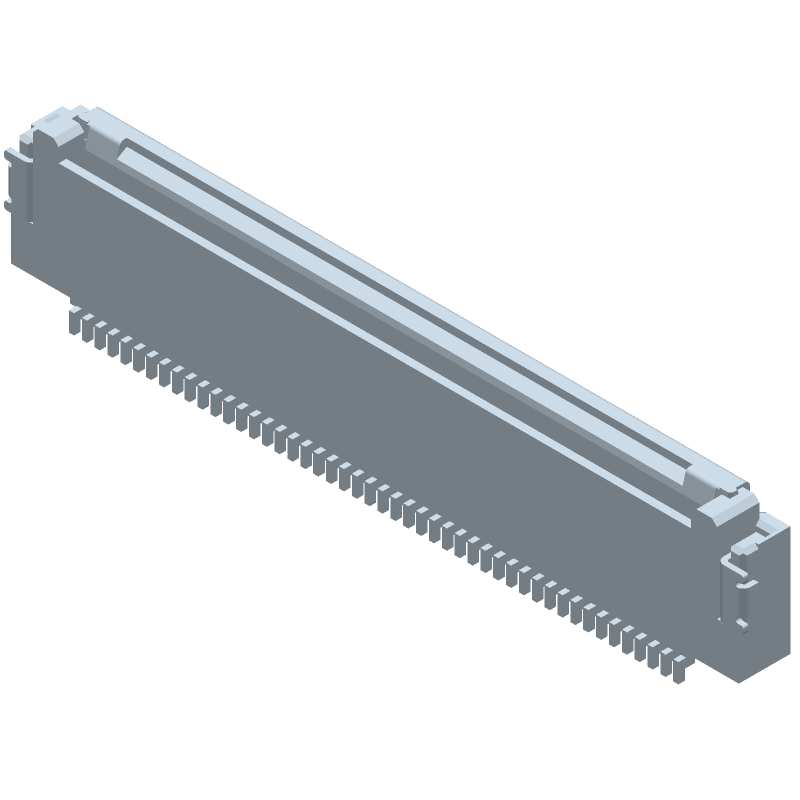 48 Pos FPC Connector, 0.5mm Pitch, RA SMD, 250V, 185°C