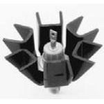 Heat Sink Passive Stud Mount Aluminum 5.2°C/W Black Anodized