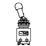 Switch Toggle N.O./N.C. DPDT Round Lever Solder 1A 115VAC 30VDC Panel Mount with Threads