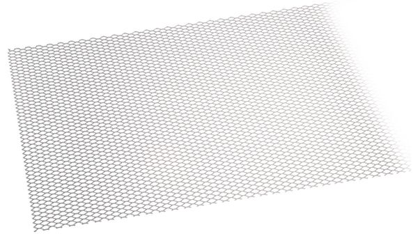 Aluminium expanded metal 500 x 250 x 1.6 mm, 4001116374647, Alfer